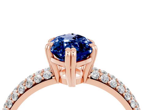 Rose gold Marquise Cut Cut Diamond Milgrain Marquise Band with Prong Setting_4