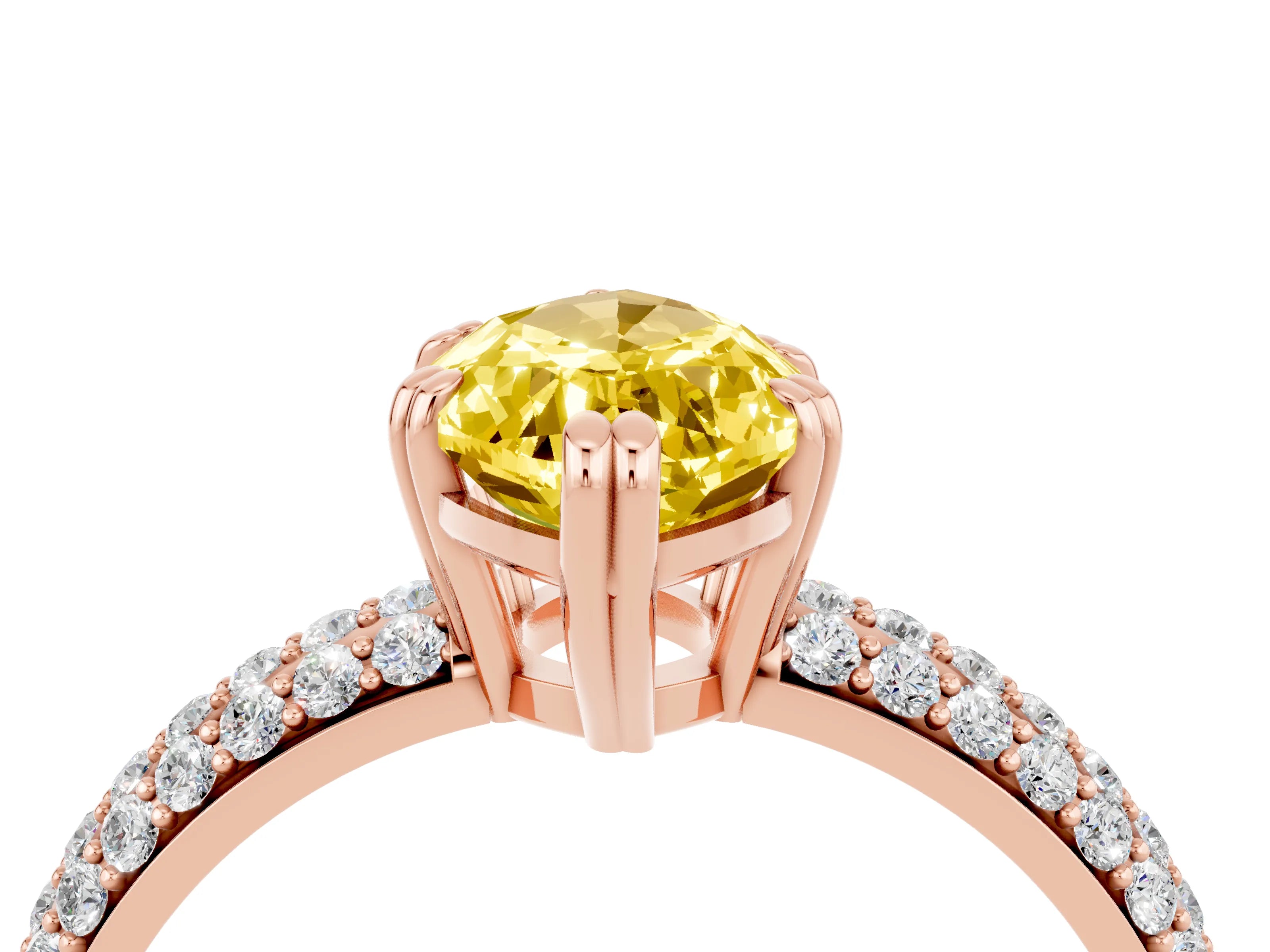 Rose gold Marquise Cut Cut Diamond Milgrain Marquise Band with Prong Setting_4