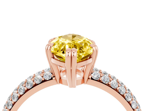Rose gold Marquise Cut Cut Diamond Milgrain Marquise Band with Prong Setting_4