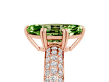 Rose gold Marquise Cut Cut Diamond Milgrain Marquise Band with Prong Setting_5