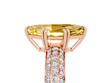 Rose gold Marquise Cut Cut Diamond Milgrain Marquise Band with Prong Setting_5
