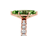 Rose gold Marquise Cut Cut Diamond Pavé Band with Four-Prong Setting_5