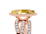 Rose gold Marquise Cut Cut Halo Split Shank Prong Setting Ring_40