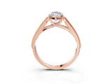 Rose gold Marquise Cut Cut Pave Split Shank Engagement Ring with Four-Prong Setting_18