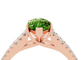 Rose gold Marquise Cut Cut Split Shank Pave Diamond Engagement Ring with Four-Prong Setting_4