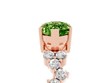 Rose gold Marquise Cut Diamond Cluster Pavé Band with Four-Prong Setting_5