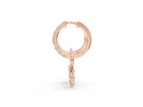 Rose gold Marquise Cut Diamond Link Drop Earrings_25