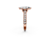 Rose gold Marquise Cut Diamond Pave Band with Four-Prong Setting_39