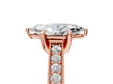 Rose gold Marquise Cut Diamond Pave Band with Four-Prong Setting_42