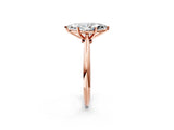 Rose gold Marquise Cut Diamond Solitaire Engagement Ring with Classic Band and Four-Prong Setting_51
