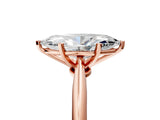Rose gold Marquise Cut Diamond Solitaire Engagement Ring with Classic Band and Four-Prong Setting_54