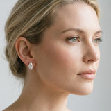 10K Rose Gold 1.01 Carat E-F VVS-VS Marquise Diamond Stud Earrings
