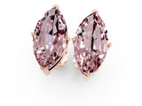 Rose gold Marquise Cut Morganite Stud Earrings_30