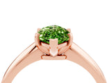 Rose gold Marquise Cut Peridot Solitaire Engagement Ring with Classic Band and Four-Prong Setting_28