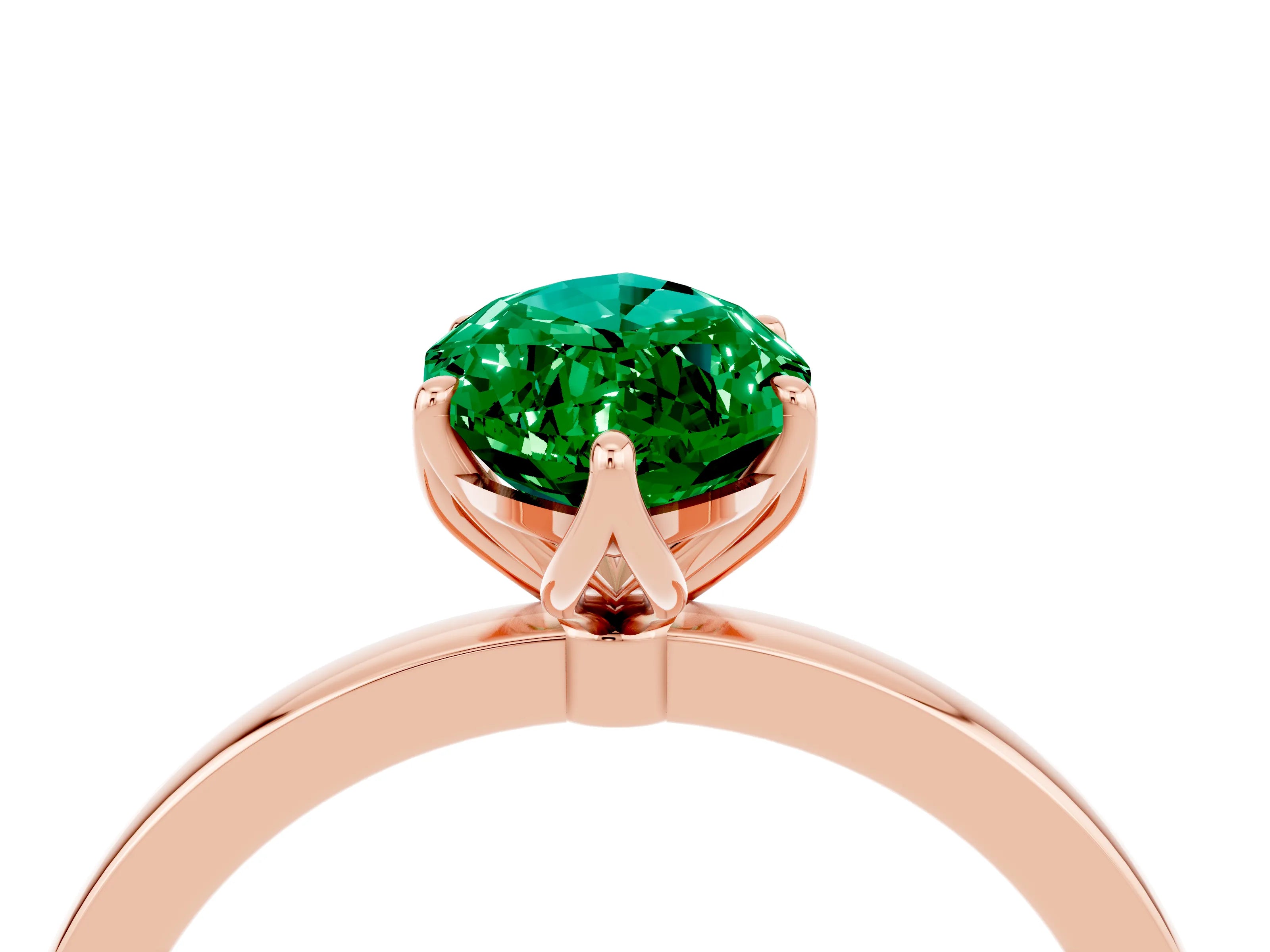 Rose gold Marquise Cut Solitaire Diamond Ring with Thin Band and Four-Prong Setting_4