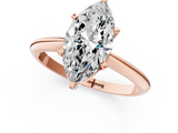 Rose gold Marquise Cut Solitaire Ring with Four-Prong Setting on a Classic Band_84