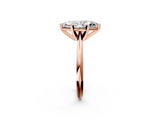 Rose gold Marquise Cut Solitaire Ring with Four-Prong Setting on a Classic Band_85