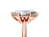 Rose gold Marquise Cut Solitaire Ring with Four-Prong Setting on a Classic Band_88