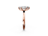 Rose gold Marquise Cut Solitaire Ring with Thin Band and Four-Prong Setting_38