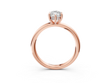 Rose gold Marquise Cut Solitaire Ring with Thin Band and Four-Prong Setting_39
