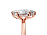 Rose gold Marquise Cut Solitaire Ring with Thin Band and Four-Prong Setting_41