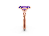 Rose gold Marquise Cut Tanzanite Solitaire Twist Band Prong Setting Ring_38