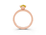 Rose gold Marquise Cut Yellow Sapphire Milgrain Pavé Engagement Ring with Four-Prong Setting_27