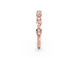 Rose gold Marquise Diamond Bezel Set Eternity Band_42