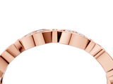 Rose gold Marquise Diamond Bezel Set Eternity Band_44