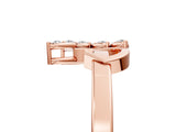 Rose gold Marquise Diamond Cluster Bypass Ring with Prong Setting_60