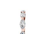 Rose gold Marquise Diamond Eternity Band with Bezel Setting_27