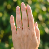 Rose gold Marquise Diamond Eternity Band with Bezel Setting_39