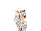 Rose gold Marquise Diamond Eternity Band with Shared Prong Setting_9