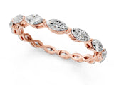 Rose gold Marquise Diamond Eternity Band with U-Prong Setting_92