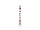 Rose gold Marquise Diamond Eternity Band with U-Prong Setting_93