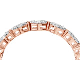 Rose gold Marquise Diamond Eternity Band with U-Prong Setting_95