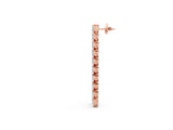 Rose gold Marquise Diamond Linear Dangle Earrings_5