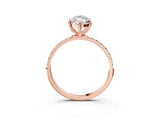 Rose gold Marquise Diamond Pavé Band with Six-Prong Setting_33