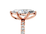 Rose gold Marquise Diamond Pavé Band with Six-Prong Setting_35