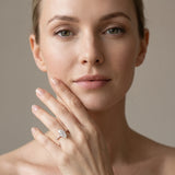 Rose gold Marquise Diamond Pavé Band with Six-Prong Setting_43