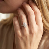 Rose gold Marquise Diamond Pavé Band with Six-Prong Setting_44