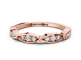 Rose gold Marquise Diamond Pavé Eternity Band with Bezel Setting_4