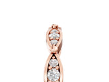 Rose gold Marquise Diamond Pavé Eternity Band with Bezel Setting_9