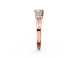 Rose gold Marquise Diamond Prong-Set Half-Eternity Band_4