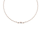 Rose gold Marquise Diamond Riviera Necklace_8