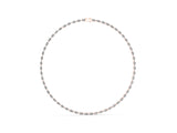 Rose gold Marquise Diamond Tennis Necklace_5
