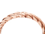 Rose gold Marquise Diamond Twist Eternity Band with Bezel Setting_6