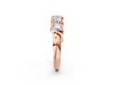 Rose gold Marquise Diamond Wave Band with Channel Setting_24