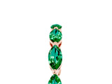 Rose gold Marquise Emerald Eternity Band with U-Prong Setting_17