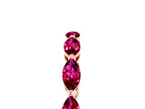 Rose gold Marquise Garnet Eternity Band with U-Prong Setting_17
